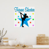 BLAUWE SCHAATSSTER POSTER (Keuken)