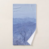 Blauwe schaduw bad handdoek (Handdoek)