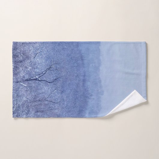 Blauwe schaduw bad handdoek (Handdoek)