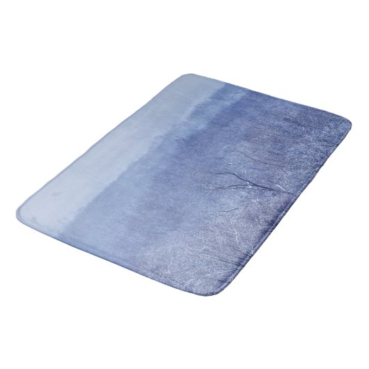 Blauwe schaduw badmat (Gekanteld)