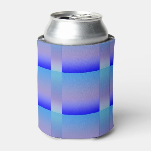 Blauwe schaduw blikjeskoeler (Blikje Voorkant)