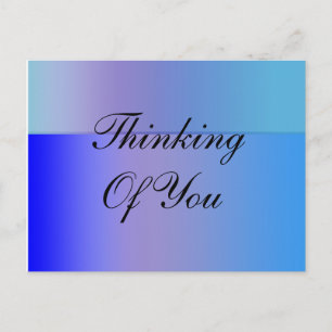 Blauwe schaduw briefkaart