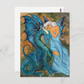 Blauwe schaduw briefkaart (Voorkant / Achterkant)