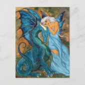 Blauwe schaduw briefkaart (Voorkant)