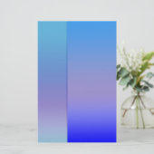 Blauwe schaduw briefpapier (Staand voorkant)