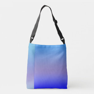 Blauwe schaduw crossbody tas