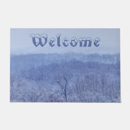 Blauwe schaduw deurmat