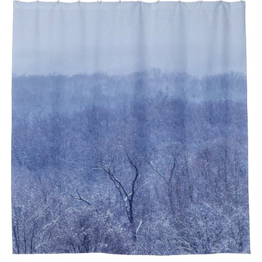 Blauwe schaduw douchegordijn (Voorkant)
