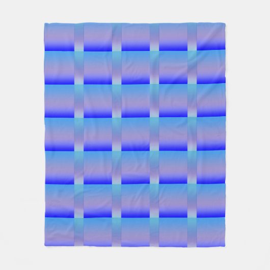 Blauwe schaduw fleece deken (Voorkant)