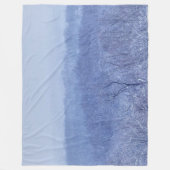 Blauwe schaduw fleece deken (Voorkant)