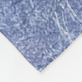 Blauwe schaduw fleece deken (Hoek)
