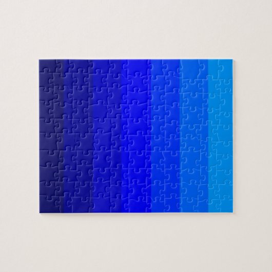 Blauwe schaduw legpuzzel (Horizontaal)