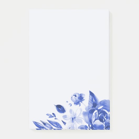 Blauwe schaduw post-it® notes (Voorkant)