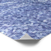 Blauwe schaduw poster (Hoek)