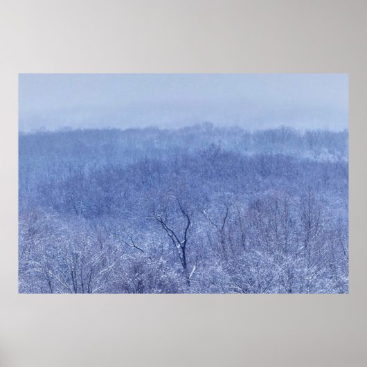 Blauwe schaduw poster (Voorkant)