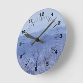 Blauwe schaduw ronde klok (Hoek)