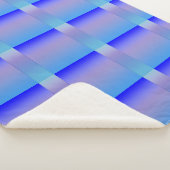 Blauwe schaduw sherpa deken (3/4)