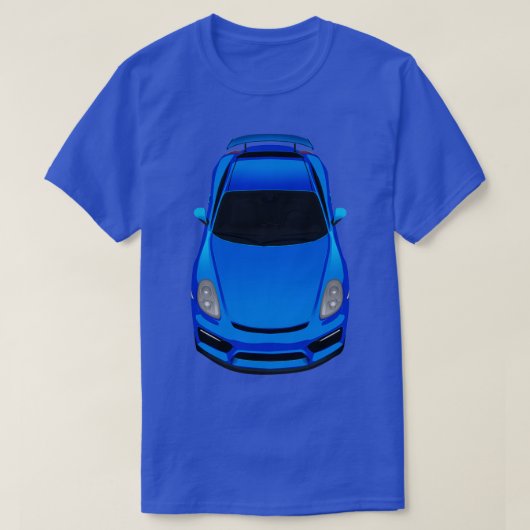 Blauwe schaduw t-shirt (Design voorkant)