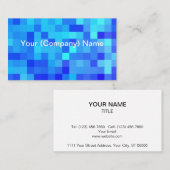 Blauwe schaduw visitekaartje (Voorkant / Achterkant)
