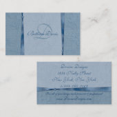 Blauwe schaduw visitekaartje (Voorkant / Achterkant)