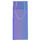 Blauwe schaduw wijn cadeautas (Achterkant)