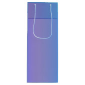 Blauwe schaduw wijn cadeautas (Voorkant)