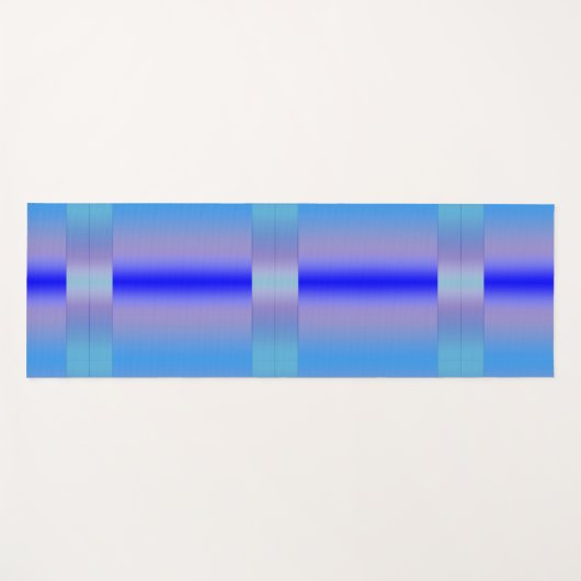 Blauwe schaduw yogamat (Voorkant (horizontaal))