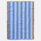 Blauwe schaduwstrepen deken (Voorkant Verticaal)
