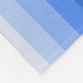 Blauwe schaduwstrepen fleece deken (Hoek)