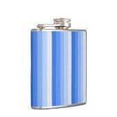 Blauwe schaduwstrepen heupfles (Rechts)