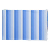 Blauwe schaduwstrepen kussensloop (Achterkant)