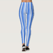 Blauwe schaduwstrepen leggings (Achterkant)
