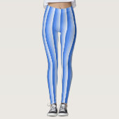 Blauwe schaduwstrepen leggings (Voorkant)