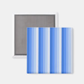 Blauwe schaduwstrepen magneet (Voorkant / Achterkant)
