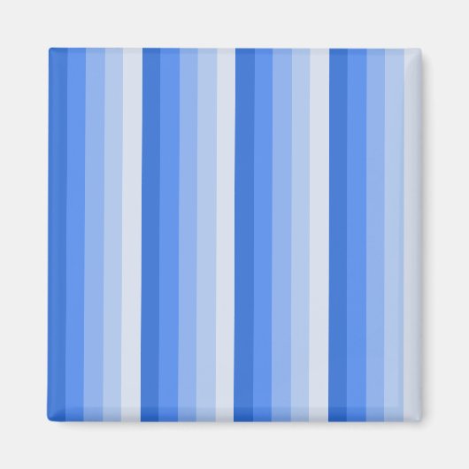Blauwe schaduwstrepen magneet (Voorkant)