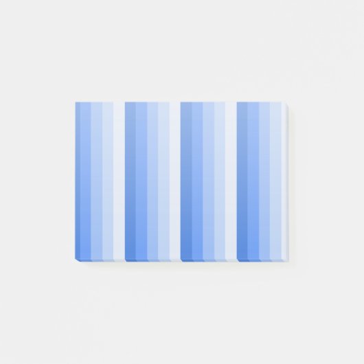 Blauwe schaduwstrepen post-it® notes (Voorkant)