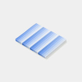 Blauwe schaduwstrepen post-it® notes (Schuin)