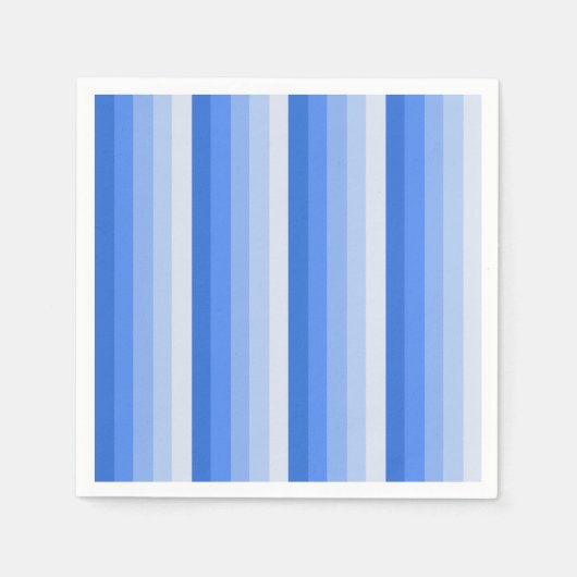 Blauwe schaduwstrepen servet (Voorkant)