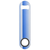 Blauwe schaduwstrepen speed flessenopener (Achterkant)