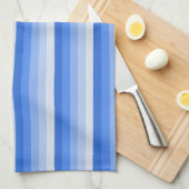 Blauwe schaduwstrepen theedoek (Quarter Fold)