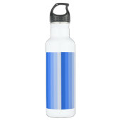 Blauwe schaduwstrepen waterfles (Voorkant)