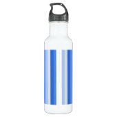 Blauwe schaduwstrepen waterfles (Achterkant)