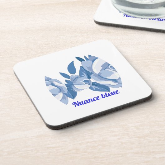 Blauwe schakering bier onderzetter (Linkerzijde)