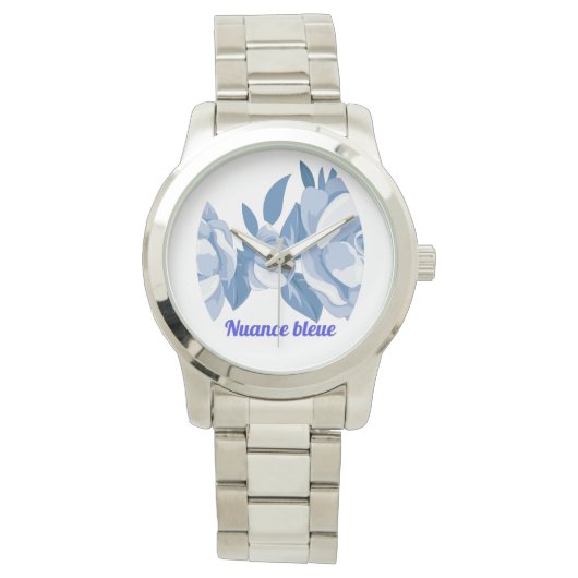 Blauwe schakering horloge (Voorkant)