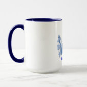 Blauwe schakering mok (Links)