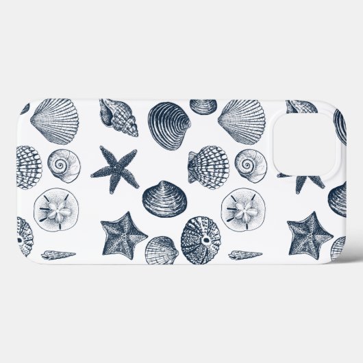 Blauwe schalen Case-Mate iPhone case (Achterkant (horizontaal))