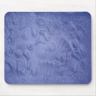 Blauwe schalen muismat