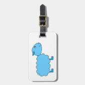 Blauwe schapen. bagagelabel (Voorkant verticaal)