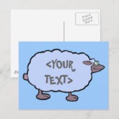 Blauwe Schapen, <YOUR TEXT> Briefkaart (Voorkant / Achterkant)