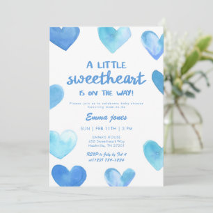 Blauwe schat is op komst Baby Shower Kaart